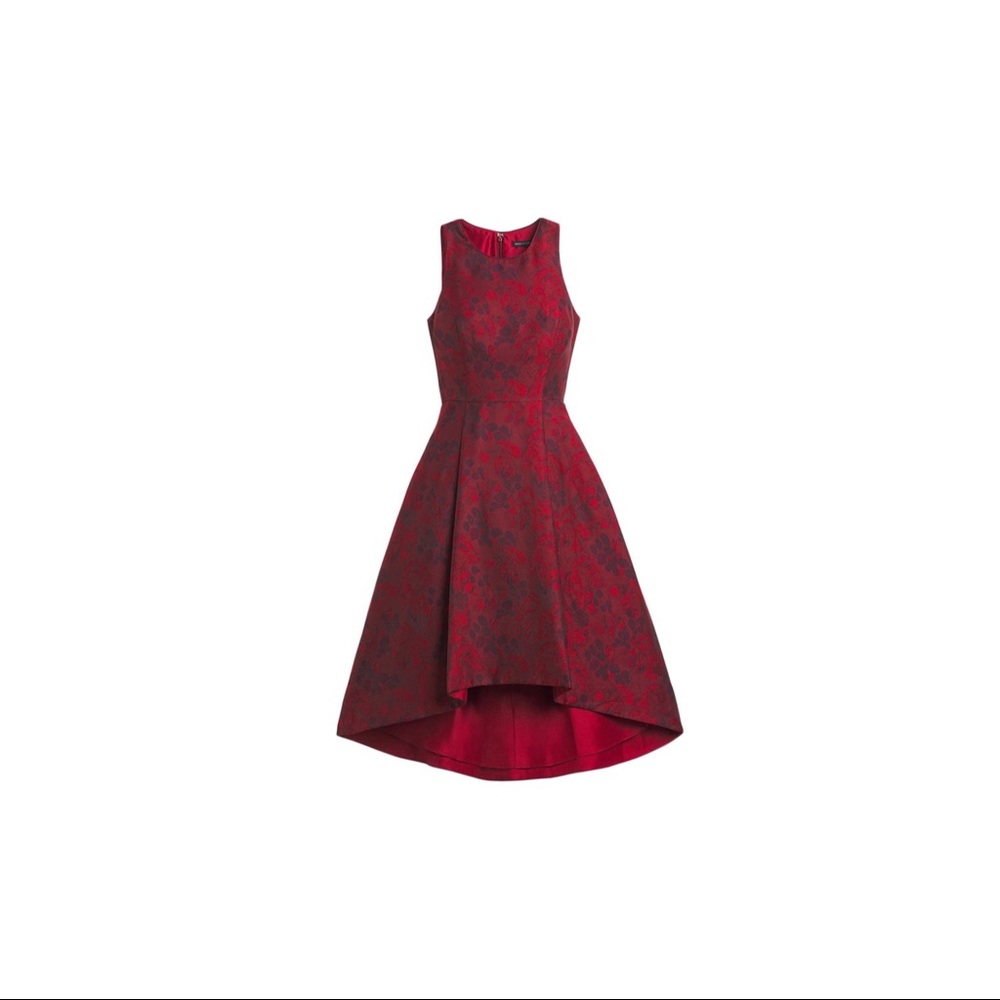 WHBM high-low red floral dress❤️